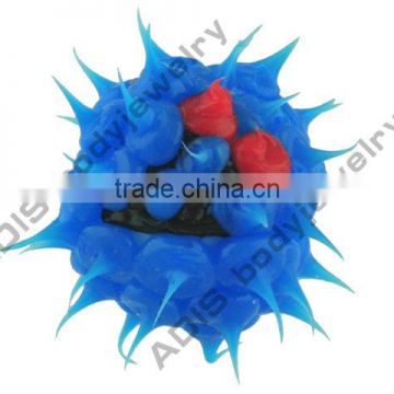 silicon piercing loose replacement balls with different images