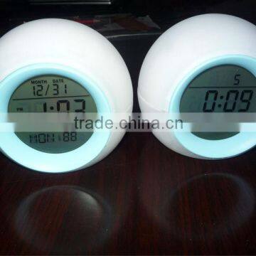 new design color change nature sound alarm clock