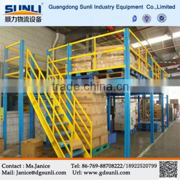 High Volume Sectional Mezzanine Floor Storage Structural Steel Warehouse