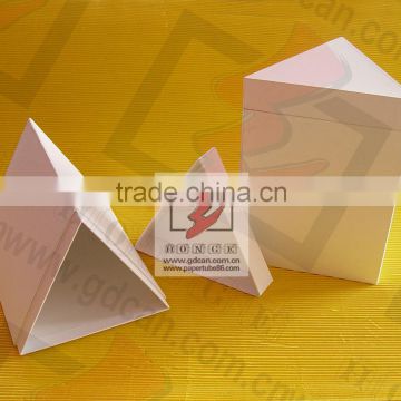 Triangular prism shape perfume paper box
