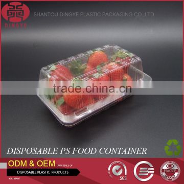 Disposable Plastic BOPS Food Packaging Box for Fresh Fruit Cake Pie,etc.