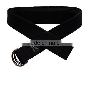 black cotton yoga belts