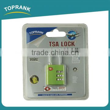 Toprank Factory Directly Supply Zinc TSA Lock Travel Luggage 3 Dial Combination Tsa Lock