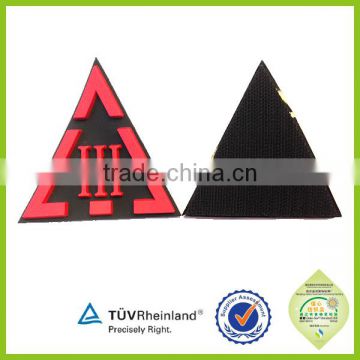 Funny newest eco-friendly top quality fire resistant pvc rubber labels