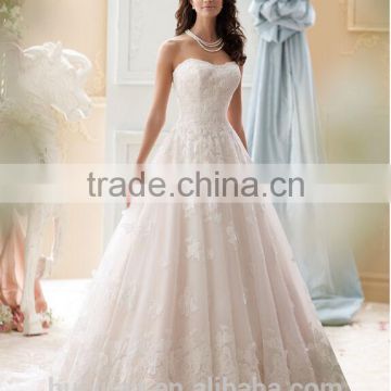 sexy strapless lace unique bridal gowns