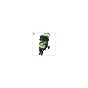 Sit Or Lie Baby Buggy Strollers Adjustable , Three Wheels Baby Jogging Stroller