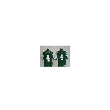 Reebok NFL Jerseys New York Jets #4  Brett Favre Green/whtie color