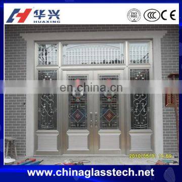 insulated glass European type Energy saving door attach with window