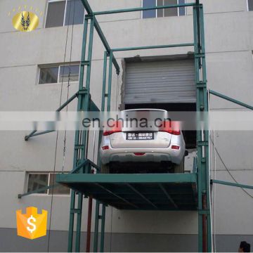 7LSJD SevenLift high-speed hydraulic system vertical outdoor anchor guide rail cargo cage no pit building goods lift elevator