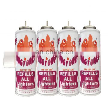 Purified lighter gas refill and purified lighter gas