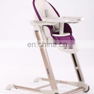 EN14988 aluminum alloy luxury reclining baby high chair
