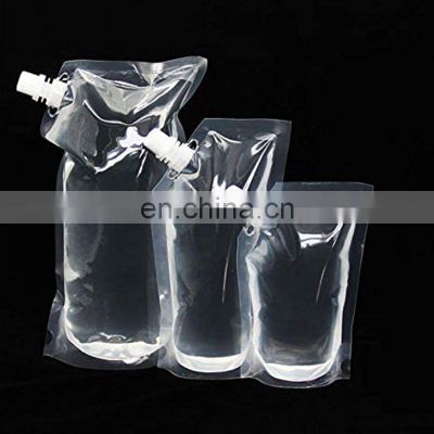 50ml 100ml 500ml Custom Design Plastic Packaging Bag For Nuts Milk Hand Sanitizer Liquid Lotion Water Stand Up Spout Pouch