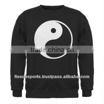 Black Cotton Printed Sweatshirt