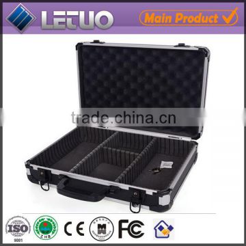 Aluminum barber tool case / China factory cylinder tool case with lock