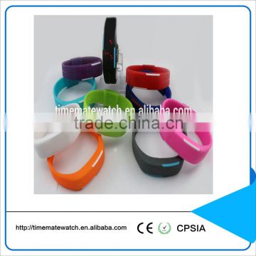 Non-toxic Environment Fashion Silicone Bracelet LED Watch