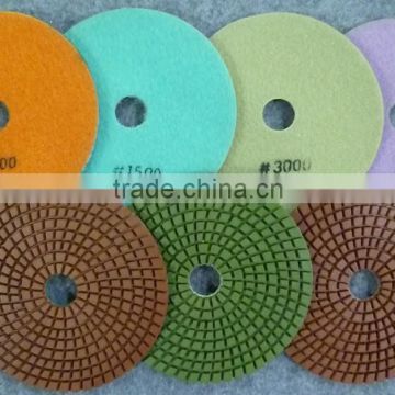 3"80mm 4"100mm Diamond Polishing Pads for granite and marble
