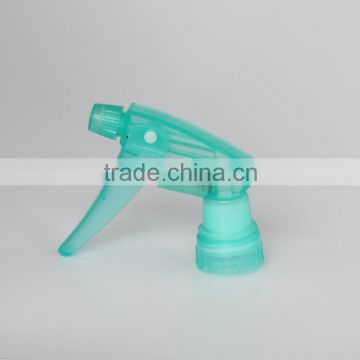 2015 New Design High Quality 28/410 YuYao Transparent Green Model B Plastic Cleaning Sprayer