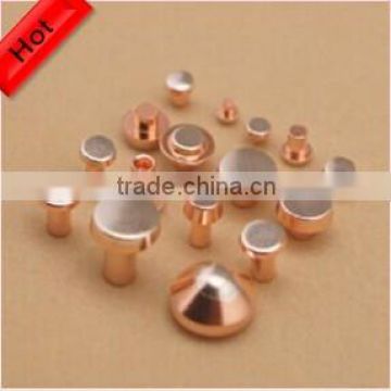 Manufacture of electrical bimetal Trimetal silver contact rivets for switches ,relays