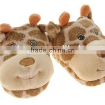 plush newborn baby winter cartoon giraffe shoes/soft sole baby shoes