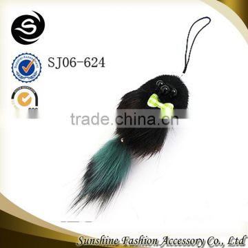 hot sale key chain black feather charms wholeslae charms