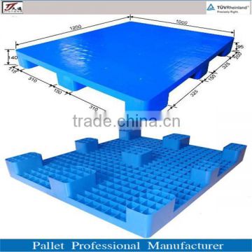 Single Side Export Plastic flat Pallet With Nine Round Feet