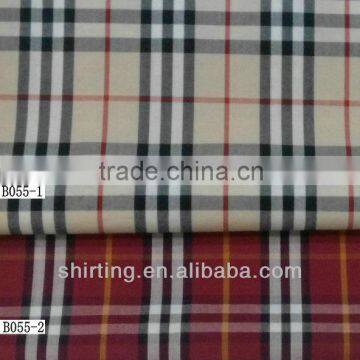 100% cotton yarn dyed check fabric for Men's shirts,ladies' shirting,kids' clothing 40x40 120x80