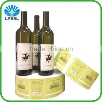 Best quality in printing job custom alcohol labels for wine bottles