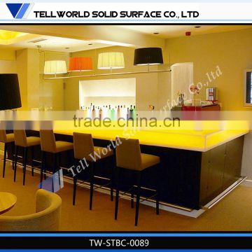 Golden supplier commercial wine bar, night club bar counter design