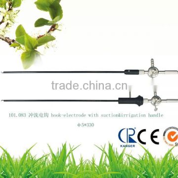 China's best reusabel hook-electrode with suction&irrigation handke