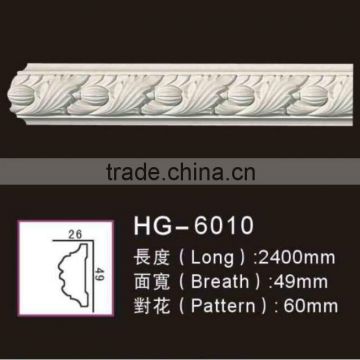 high-density PU (polyurethane) foam chair rails moulding for integrated wall;ceiling decoration