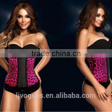 high waist slimming high quality slim underwear Print Latex Waist Training Corsets Wholesale