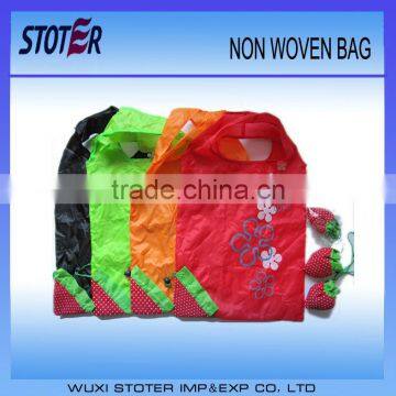 foolproof high quality foldable reusable Strawberry bags, small foldable shopping bag for sale
