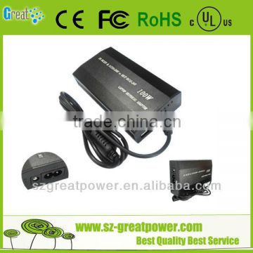 100w multiple car charger with 8 pins for all kinds of laptop manufacturer Adjustable output voltage