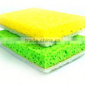 super absorbent cellulose scrub sponge,kitchen cellulose sponge within scouring pad,kitchen sponge scouring pad