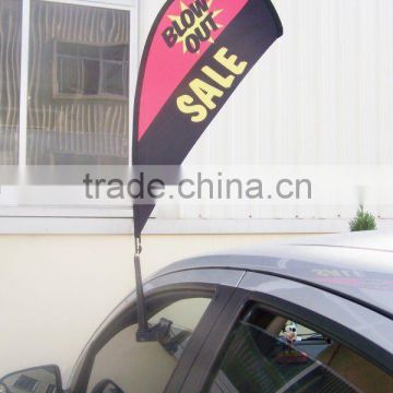 Custom Car Window Feather Flying Flags