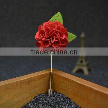 double color flower lapel pin for men bouquet LAP033