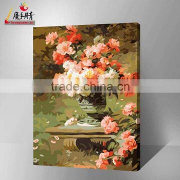 famous beautiful flower vase painting by numbers 2016