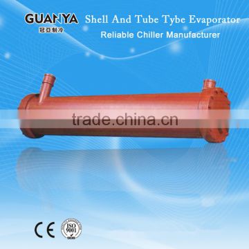 Guanya shell and tube evaporator for water chiller, refrigerator spare parts GYS-70