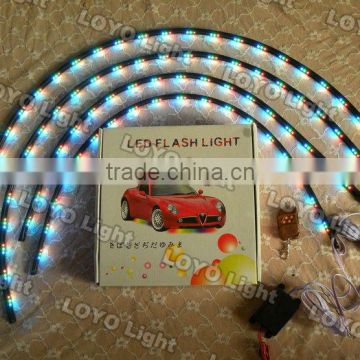 led under car kit light 7-Colors LED Neon Strip Underbody under car led auto light