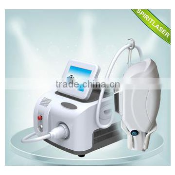 With 2 spot size super hair remover beauty equipment/shr machine