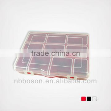 10 section plastic tool box--size:20.5*16*4.5cm