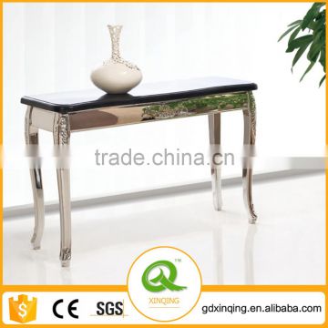 F364 Stainless Steel Marble Top Console Table on Sale