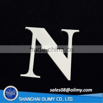 Olimy professional customized hot sale injection plastic ABS hexavalent chrome plated letter