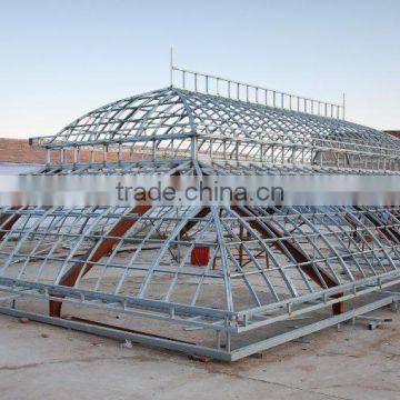 hot galvanized steel frame roof victorian green house roof