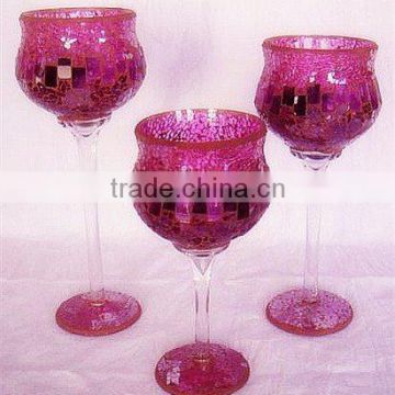 Mosaic fancy wine glass goblet