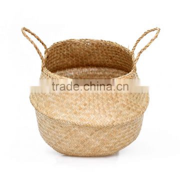 Natural color seagrass basket/ Seagrass laundry basket
