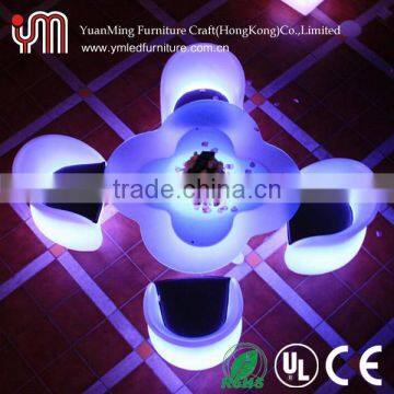 Led Flower Shape Party Table and Chair
