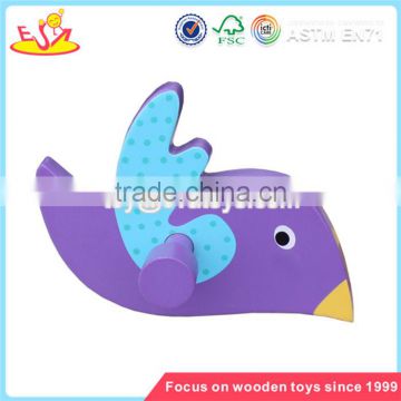 wholesale bird shape kids wooden wall coat hook high quality children wooden wall hook W09B019