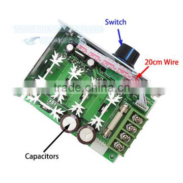 PWM DC Motor Speed Controller 12-50V 30A 500W Metal Switch Dimmer Governor