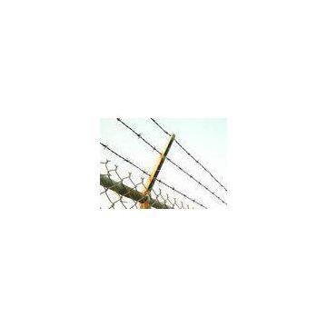 Durable Silvery Razor Barbed Wire Chain Link Fencing High Security 9 Gauge